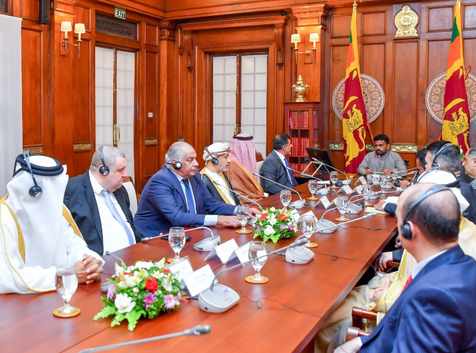 Meeting between the Council of Arab Ambassadors in Sri Lanka and the President